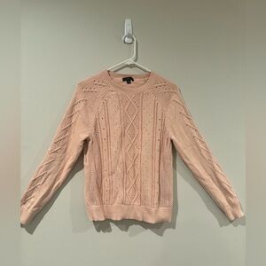 J.CREW cotton light pink sweater - size M - lightly worn